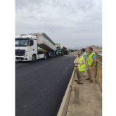 La Comunidad mejora el firme del puente sobre el río Guadalentín, en la carretera regional que une Totana con Mazarrón