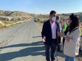 La Comunidad inicia la ampliación y mejora del firme de la carretera que une Campos del Río y Alguazas