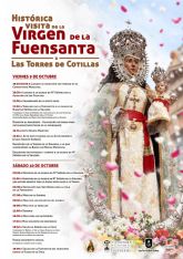 Todo preparado en Las Torres de Cotillas para la hist�rica visita de la Virgen de la Fuensanta