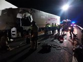Un camionero herido en accidente ocurrido en la autova A-7, a la altura de Librilla