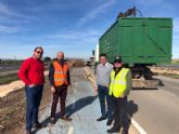 Fomento adeca el carril bici de la autova que une la pedana murciana de Zeneta con el municipio de San Javier