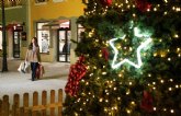 El encendido navideno de La Noria se alinea al del Ayuntamiento de Murcia