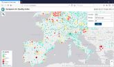Murcia, tres días en alerta roja por contaminación, punto negro en el mapa de la agencia europea del medio ambiente