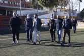 El campo de fútbol de El Mayayo estrena nuevos vestuarios y mejora su pavimento