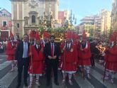 Fernando López Miras asiste a la procesión de 'Los Coloraos' en Murcia