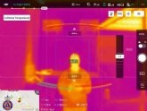 Protección Civil de Mazarrón prueba con éxito un sistema para tomar la temperatura corporal utilizando un dron