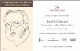 José Ballester ´Un innovador en el periodismo cultural´