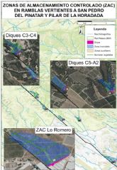 La CHS somete a información pública el proyecto de zonas de almacenamiento controlado en ramblas vertientes a San Pedro del Pinatar y Pilar de la Horadada