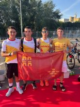 Gran actuaci�n del triatl�n murciano en el campeonato de Espa�a de triatl�n por autonom�as celebrado en Tudela