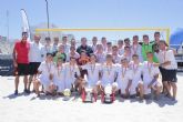 Las selecciones territoriales de fútbol playa de categorías cadete y juvenil se han proclamado campeonas de España en los Campeonatos Nacionales celebrados en Cádiz