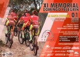 El XI memorial MTB Domingo Pelegrín - circuito BTT (XCM) Región de Murcia tendrá lugar el domingo 1 de octubre