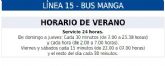 MC solicitará a la CARM que mejore el servicio de autobuses urbanos de La Manga y optimice la frecuencia de paso en la línea que la une con Cartagena