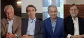 Los cuatro expresidentes del gobierno unidos para apoyar el lanzamiento en España de CODE.ORG que promueve el aprendizaje de la programacin