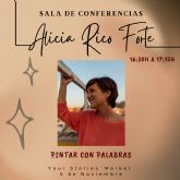Pintar con palabras, conferencia de la escritora murciana Alicia Rico Forte en Barcelona