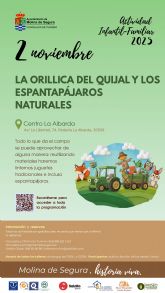 El Gobierno local organiza la actividad La Orillica del Quijal y los Espantapjaros Naturales en el centro La Albarda el domingo 2 de noviembre