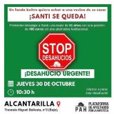 Izquierda Unida-Verdes llama a sumarse para frenar el desahucio de Santi, pensionista vulnerable en Alcantarilla