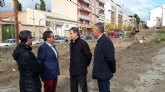 Comienza la construccin de tres paradas de autobs en el centro de Caravaca de la Cruz para acoger la llegada de peregrinos