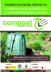 El Ayuntamiento de Mula inicia la gestión de los biorresiduos con un Proyecto de Compostaje Doméstico