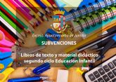 Concedidas 223 subvenciones para libros y material de segundo ciclo de Educación Infantil