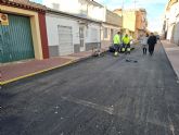 El Ayuntamiento invierte cerca de 300.000 euros en el asfaltado de 22 calles de Alcantarilla