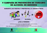 La Concejala de Juventud inicia la campaña 'Alcohol y menores; si juegas a esto, vas a perder'