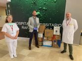 El Ayuntamiento de Lorca hace entrega de diferente material sanitario para los profesionales del hospital Rafael Méndez