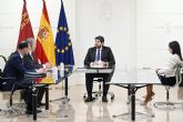 Mario Ruiz-Tagle, CEO de Iberdrola España, visita al presidente de la Regin de Murcia, Lpez Miras