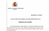 La Junta Electoral condena a Serrano por juego sucio