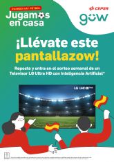 Cepsa sortea 5 Smart TVs de LG de 55 pulgadas para disfrutar a lo grande de la Roja desde casa