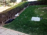 IU-Verdes denuncia el psimo estado de conservacin del parque 'Diario La Verdad'