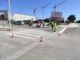 Continan los trabajos de mejora en el Parque Industrial de Alhama