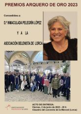 La poeta Inmaculada Pelegrín López y la Asociación Belenista de Lorca, premios Arquero de Oro 2023