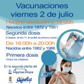 El prximo viernes 2 de julio se vacunar a cerca de 5.000 personas