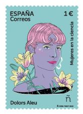 Correos emite un sello dedicado a Dolors Aleu, dentro de la coleccin #8MTodoElAño