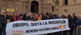 El Obispado de Cartagena tiene tres meses para retirar la inscripci�n falangista del muro de la Catedral