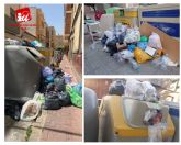 IU-Verdes 'exige' a Tom�s Rubio que ponga fin a la 'acumulaci�n de basura' en las calles de Cieza