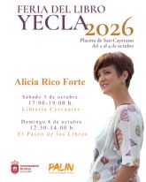 Alicia Rico Forte vuelve a casa: la escritora yeclana firmar� en la Feria del Libro de Yecla el 3 y el 4 de octubre