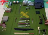 La Guardia Civil desmantela un punto de venta de droga e intervine armas y objetos antiguos robados