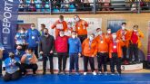 El equipo de AIDEMAR Deportes campeón de Espana del I Cto. Espana de Parawrestling, en la especialidad de speciel PW