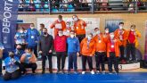 El equipo de AIDEMAR Deportes campen de Espana del I Cto. Espana de Parawrestling, en la especialidad de speciel PW