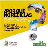 El Ayuntamiento de Cartagena pide mayor un mayor compromiso de los ciudadanos en el reciclado de envases