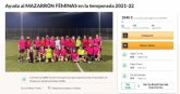 Un equipo de ftbol femenino de Mazarrn lanza un crowdfunding para desarrollar un club deportivo