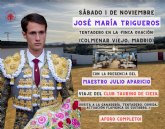 Jos Mara Trigueros realizar su primer tentadero como matador de toros en la Finca del maestro Julio Aparicio