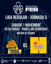 Ciudad Molina Basket y Homs UE Matar pelearn por la primera alegra del curso